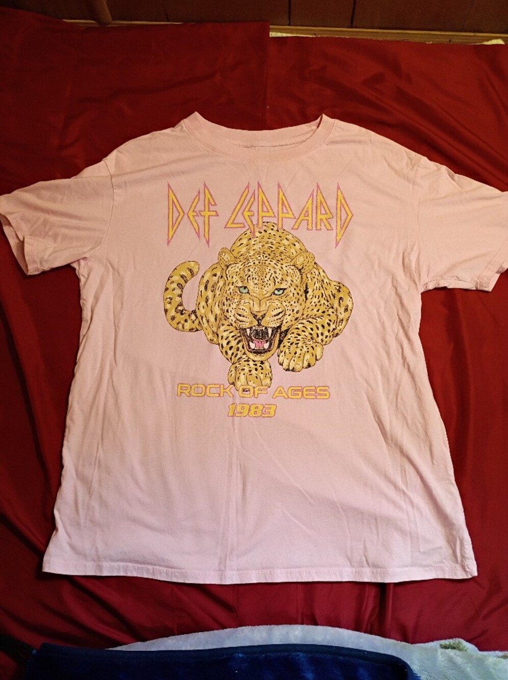 Def Leppard Kids' Pink 'Rock of Ages' Graphic Tee